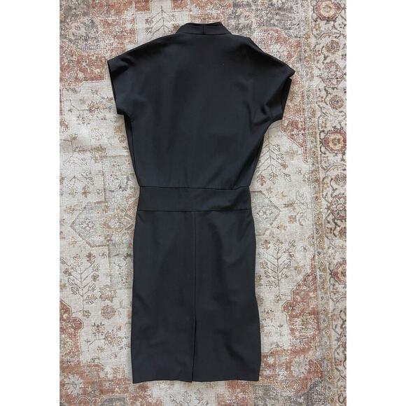 Ganni Pleated Midi Dress Womens Size XS Black Office - Picture 10 of 10